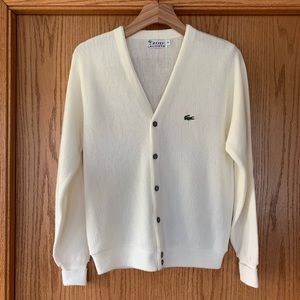 Vintage Izod Lacoste Cardigan Sweater / Sz small